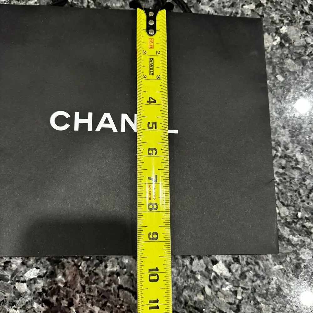 Chanel Black Paper Shopping Gift Empty Bag 12